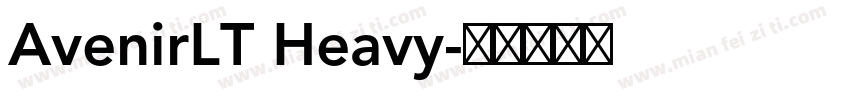 AvenirLT Heavy字体转换